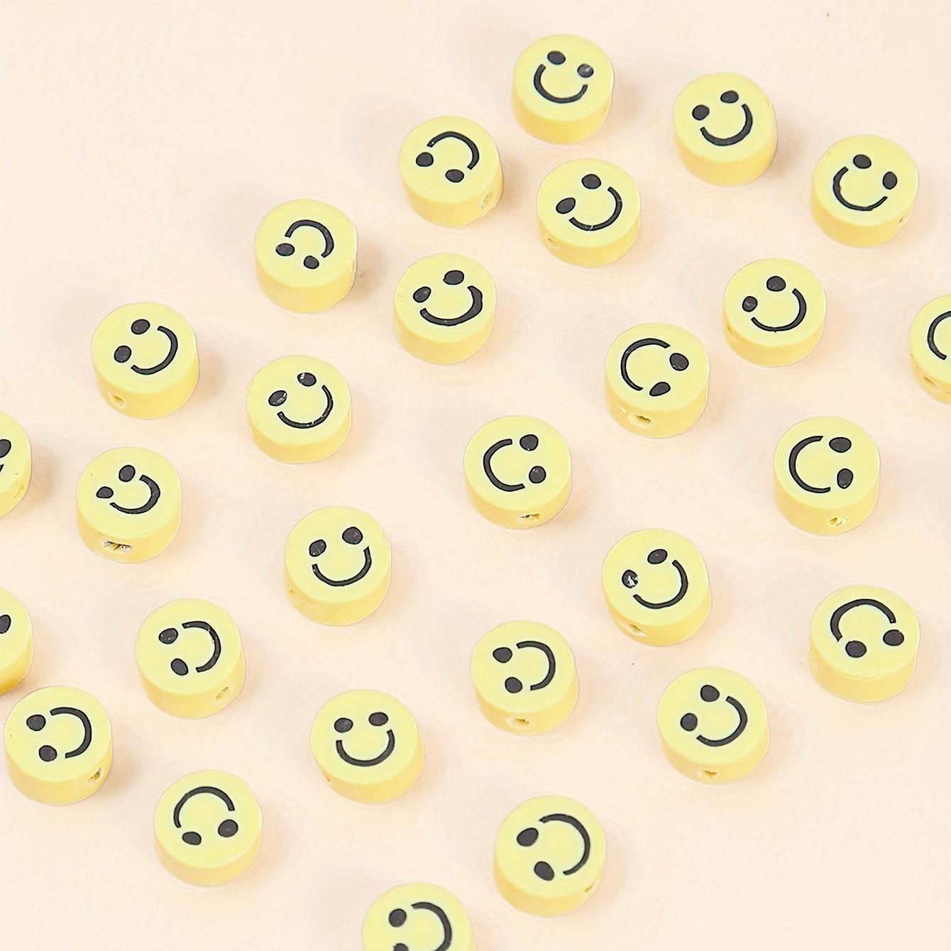 45styles 40-50PCS/Box Polymer Clay Bead Animal Smiling Face Flower Fruit  Beads For Jewelry Making DIY Bracelet Earring Necklace