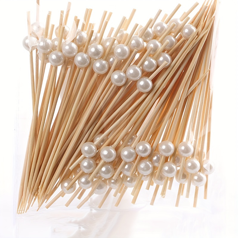 50 100pcs cocktail picks for appetizers long decorative toothpicks for party fancy bamboo skewers sticks for food drink cheap stuff weird stuff mini stuff cute aesthetic stuff cool gadgets unusual items