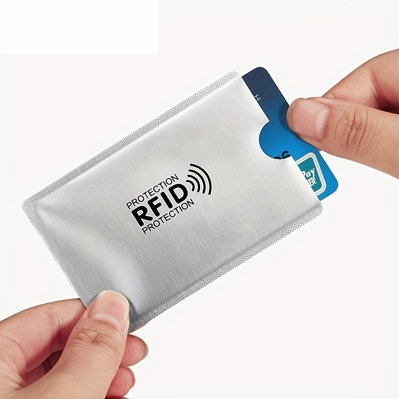 5 Stk. Kreditkartenhülle Rfid blocker Aluminium Sperrt Nfc - Temu