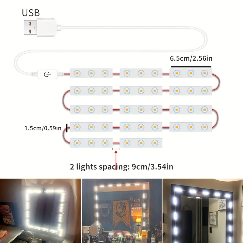Usb powered 5v Dimmable Led Module Lights 42led Touch - Temu