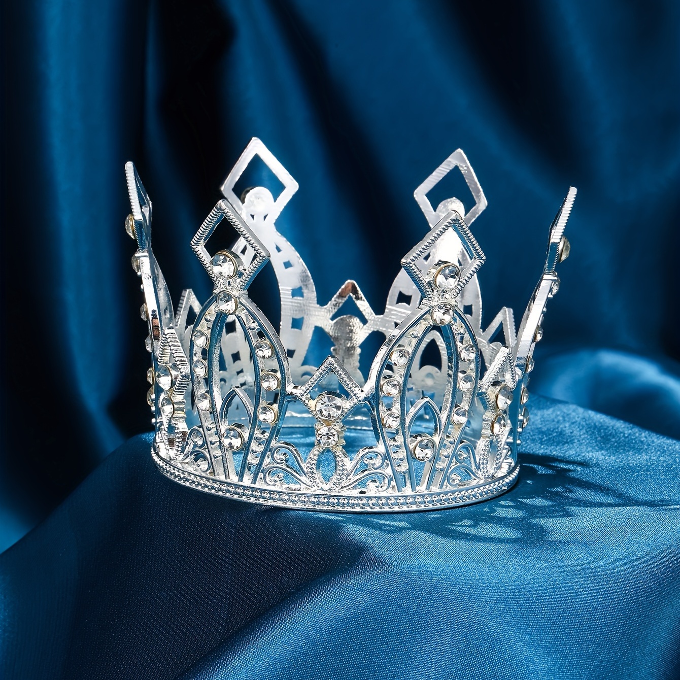 1pc Crown Cake Topper Silvery Queen Crown Cake Topper Elegant ...