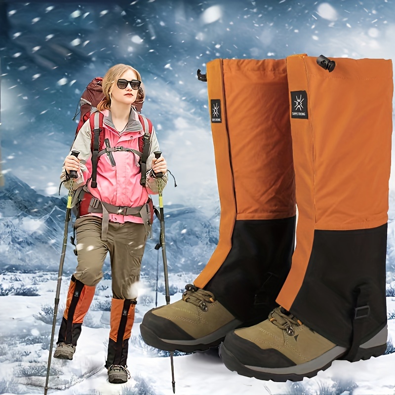 Sanmum Polainas de pierna baja para exteriores, para nieve, duraderas,  impermeables, altamente transpirables y elásticas para senderismo,  escalada