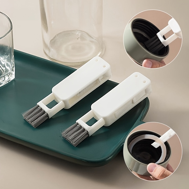 3 in 1 Cup Lid Crevice Cleaning Brush, Multifunctional Bottle