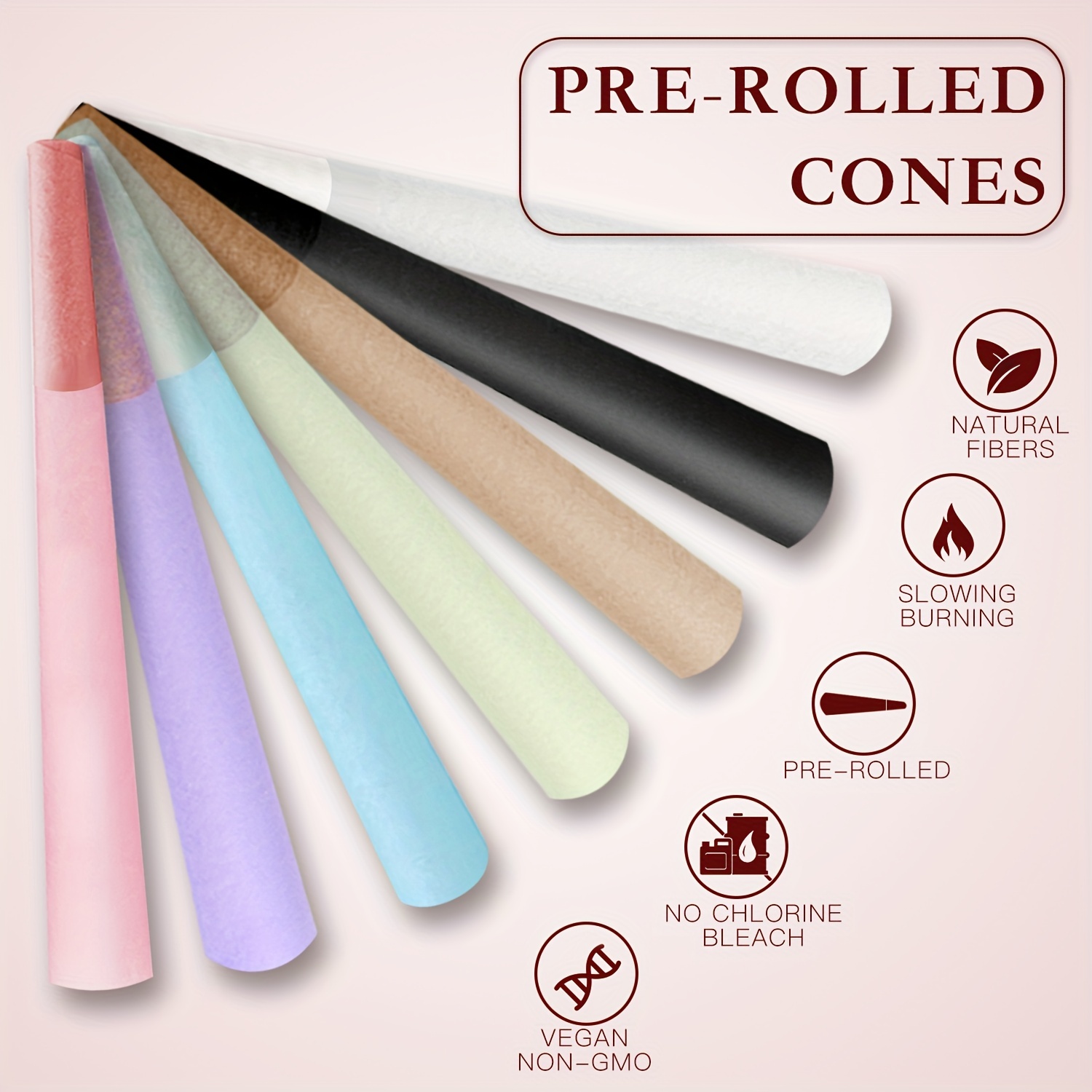 1 1/4 Size Pre rolled Cones With Tips Rolling Papers Rolling - Temu