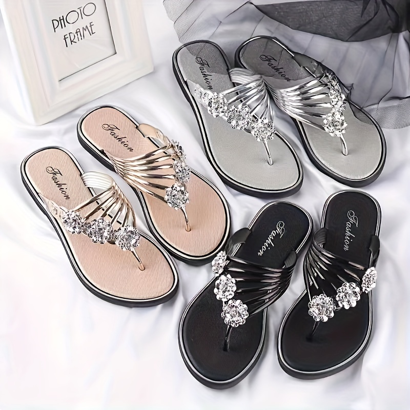 Platform Slippers Women's Summer Buckle Home Shoes Fashion Outdoor  Wear Soft Bot | eBay
