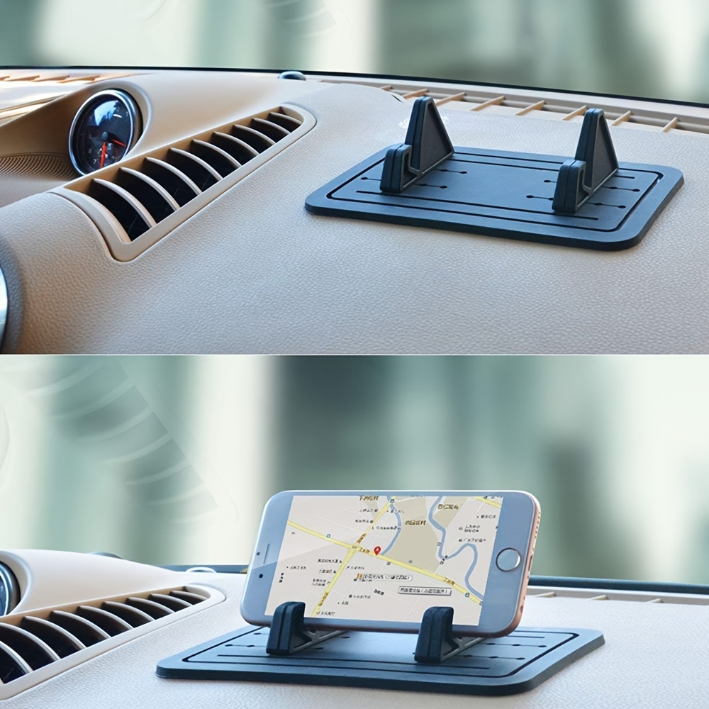 Support de montage de tableau de bord de voiture antidérapant Silicone Gel  Pad Dash Mat pour téléphone GPS (couleur aléatoire)