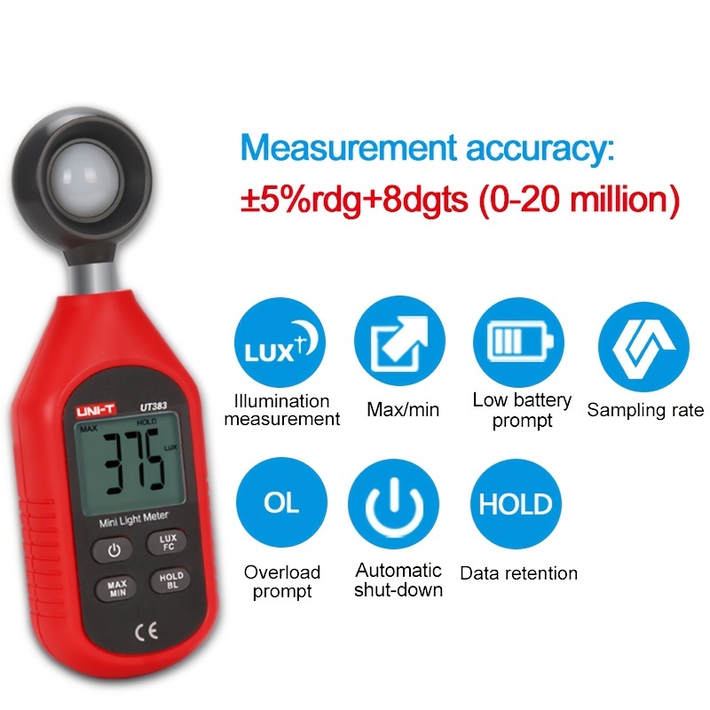 Lux & deals fc light meter