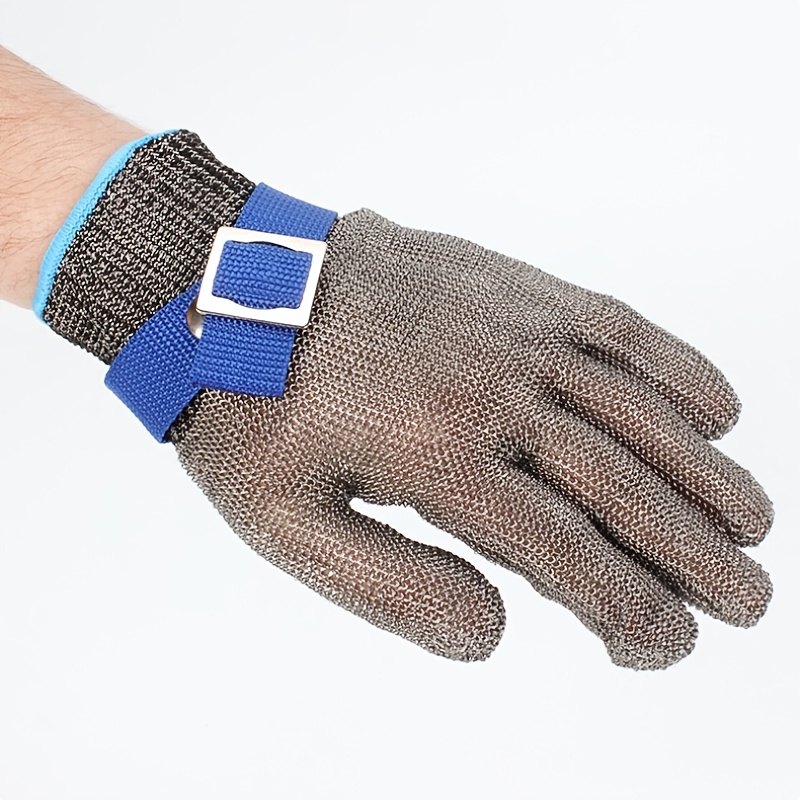 Guantes resistentes a cortes con brazos extendidos, guantes de malla de  trabajo de seguridad para corte de carne de carnicero (color: brazo 3.1 in