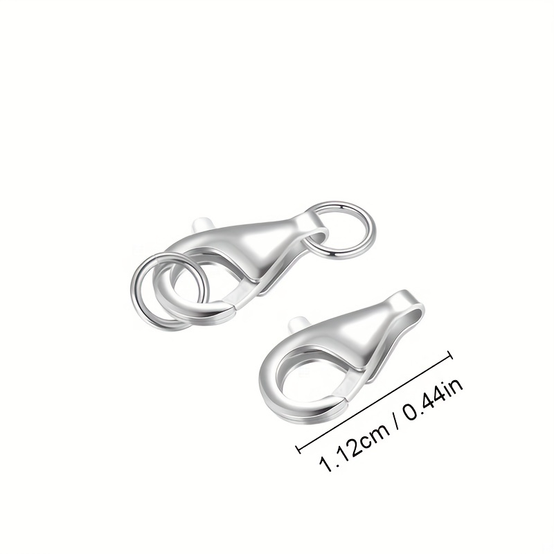 Silver Plated Lobster Clasps For Bracelets Necklaces Diy - Temu