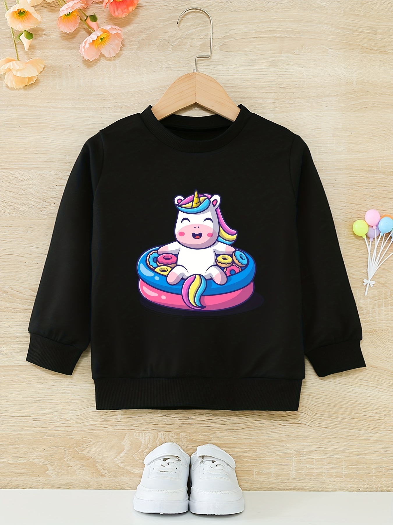 Unicorn Pattern Print Women's Sweatshirt
