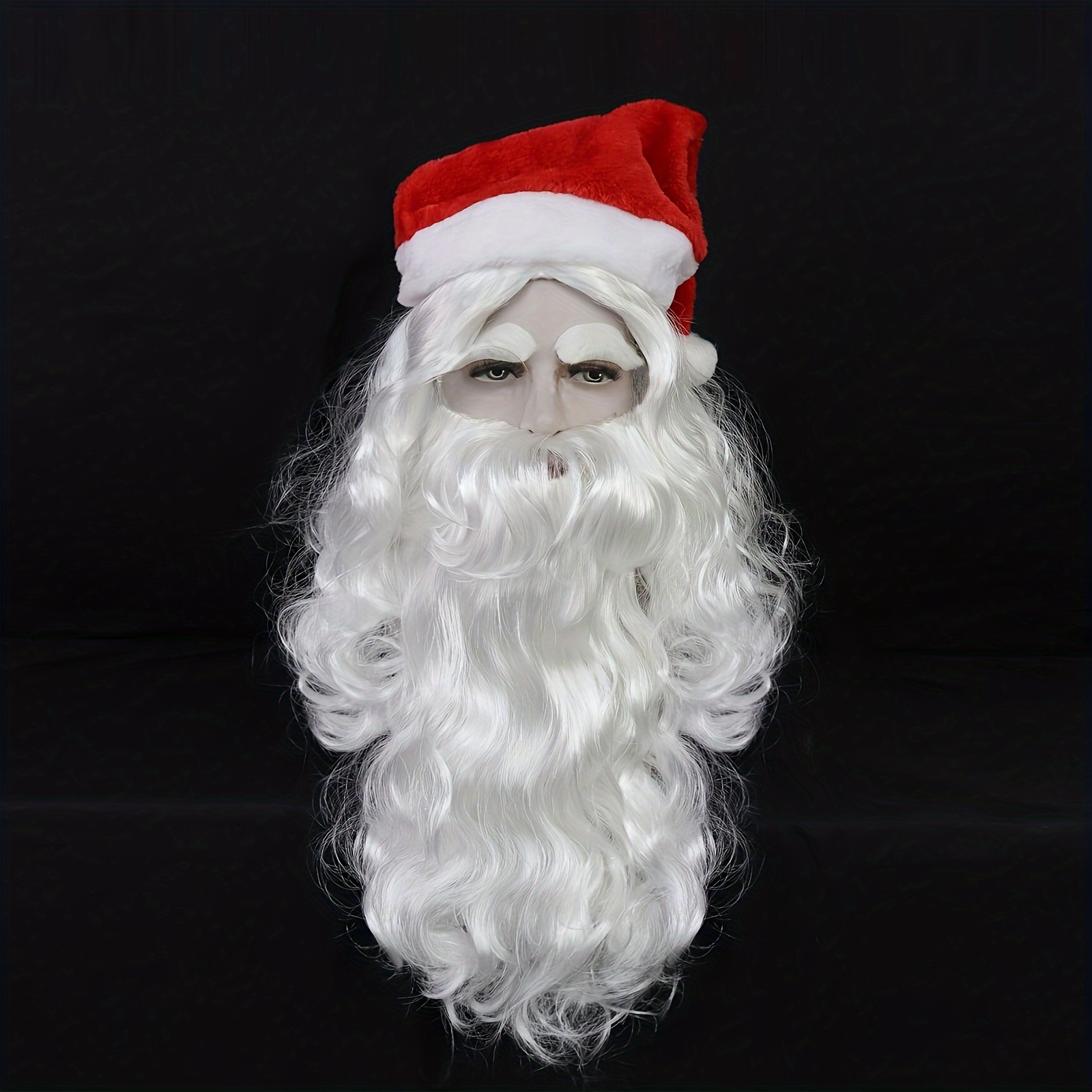 10pcs, Adult One Size Fits All Velour Burgundy Christmas Outfits Santa Claus Costume, Santa Claus Cosplay White Faux Fur Trim Zipper Santa Suit for