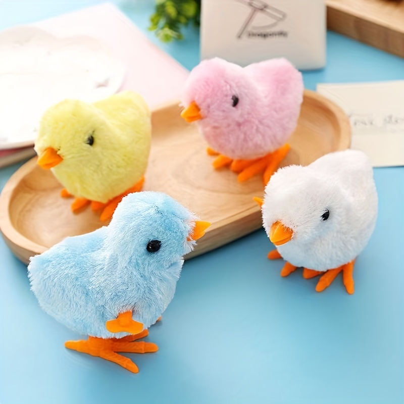 4pcs Jumping Chicken Plush Toy for Kids Play