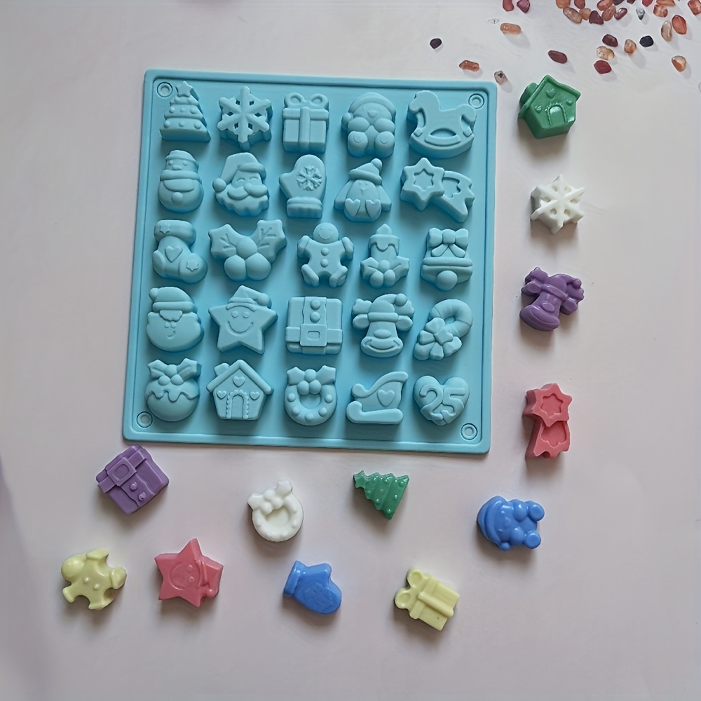 25 Cavity Christmas Series Silicone Chocolate Mould DIY Fondant