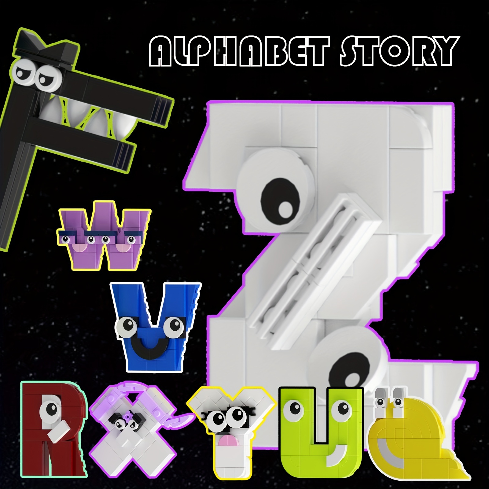 Alphabet Lore Building Blocks 26 Letter A-Z Gift for Children