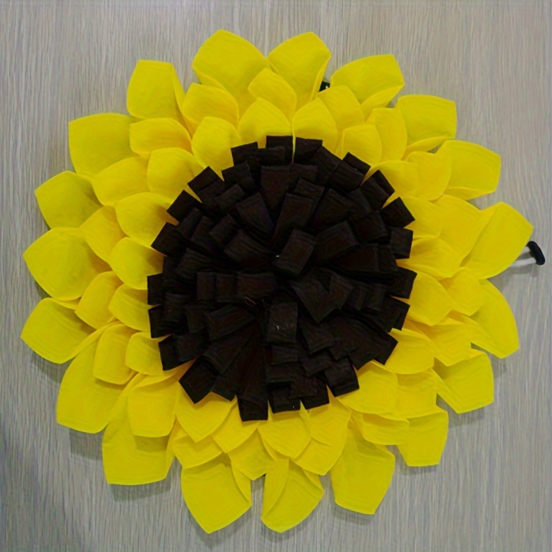 Interactive Sunflower Pet Snuffle Mat Slow Feeder Dog Puzzle - Temu