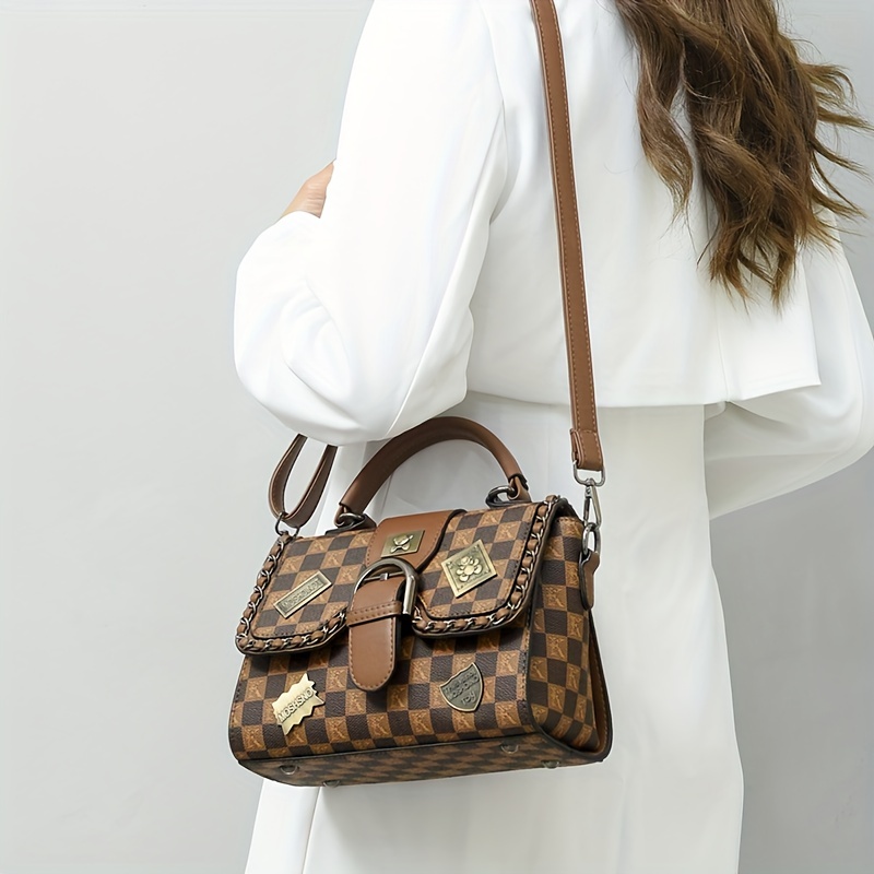 Vintage Crossbody Bag Retro Pu Shoulder Bag Womens Fashion Handbag Purse -  Bags & Luggage - Temu Saudi Arabia