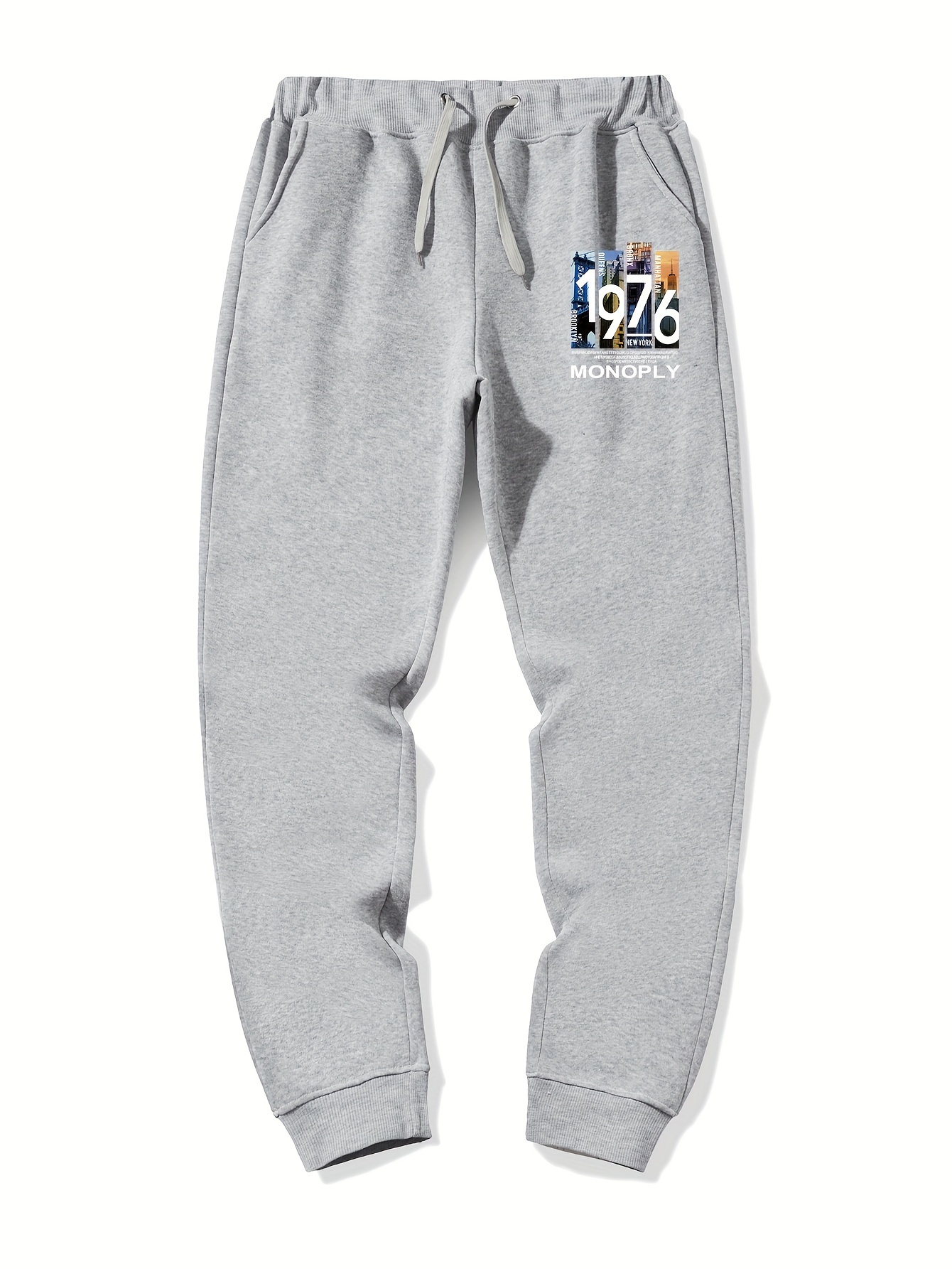 Floerns Girl's 2 Pcs Elastic Waist Active Running Solid Jogger Sweatpants Black And White 15Y