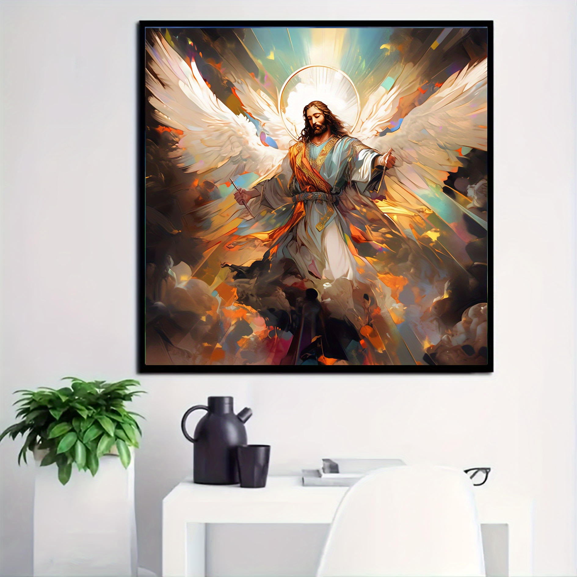 5D DIY Christian Religion Artificial Diamond Painting Kits Full Diamond  ,Diamond Painting Kits, 5D Diamond Jewel Paint By Numbers For Adults With  Diam