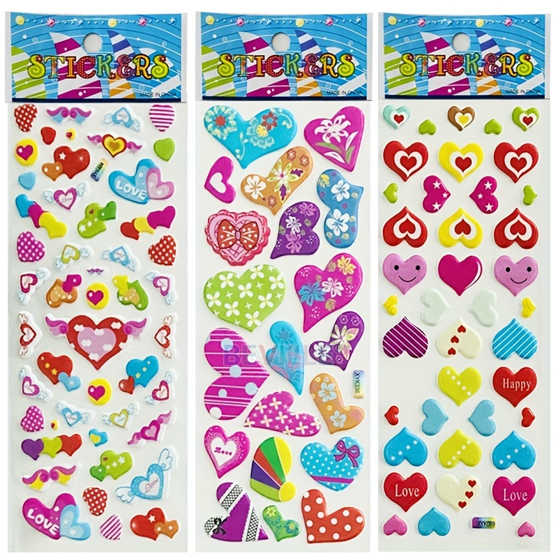 Stickers Scrapbooking Heart, Stickers Hearts Stationery