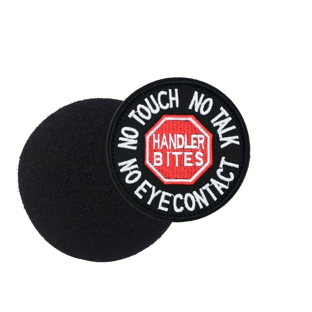 Pet Hook And Loop Embroidered Patch do Not Pet I Don't Bite - Temu