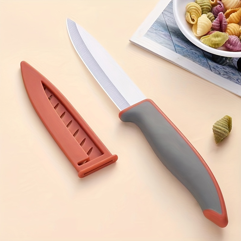 3 Ceramic Paring Knife and Double Edge Ceramic Peeler - Green