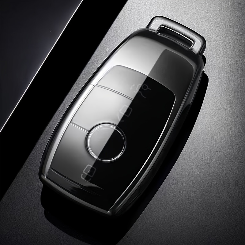 OFFCURVE Autoschlüssel Hülle Schlüsselhülle, Schlüsseltasche Autoschlüssel  Schutzhülle TPU Schlüsselgehäuse 2/3 Tasten für Mercedes Benz Class A B C E  ML CL CLA CLE CLK GLA GLC GLE GLK AMG A203 W211: 