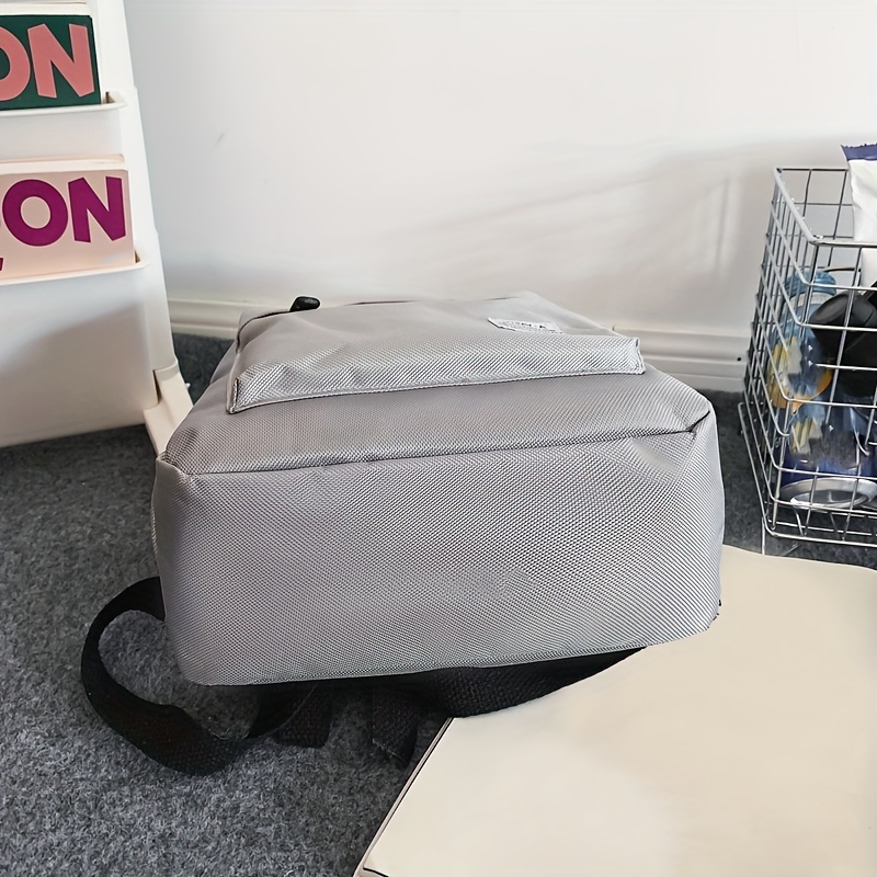Casual Solid Backpack Travel Backpack School Bag