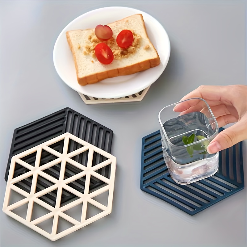 Nordic style Heat Resistant Silicone Mat Insulation mat kitchen  anti-scalding multi-use pot mat dining table cloth cotton mat Kitchen  Accessories Tool