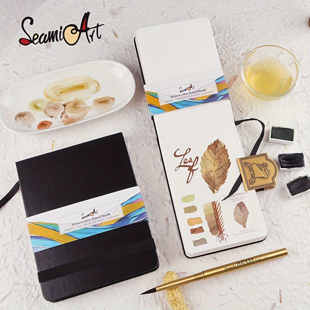 Seamiart A4/a5 Drawing Notebook Sketchbook Journal 300gsm - Temu