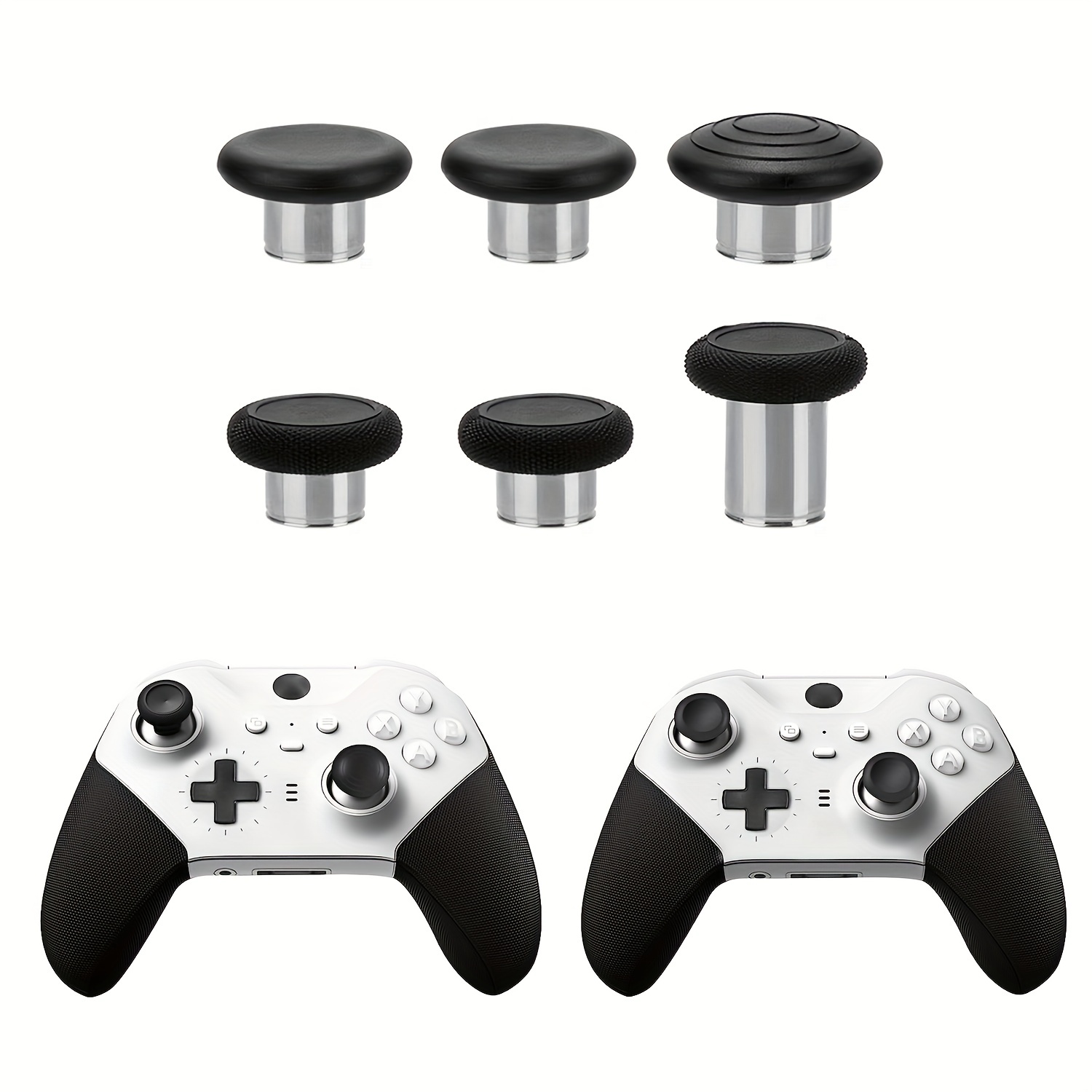 6pcs Metal Replacement Thumbsticks Controller Accessories For Xbox Elite  Controller Series 2 Core,Component Pack Includes For Xbox One Elite 2