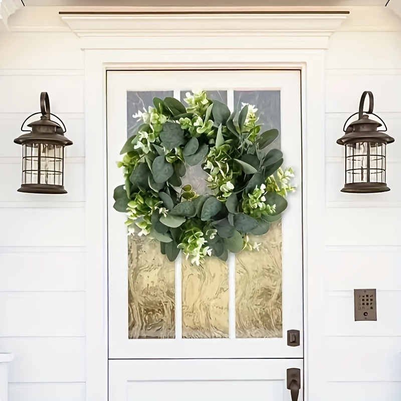 Natural looking Eucalyptus Leaf Wreath For Door - Temu