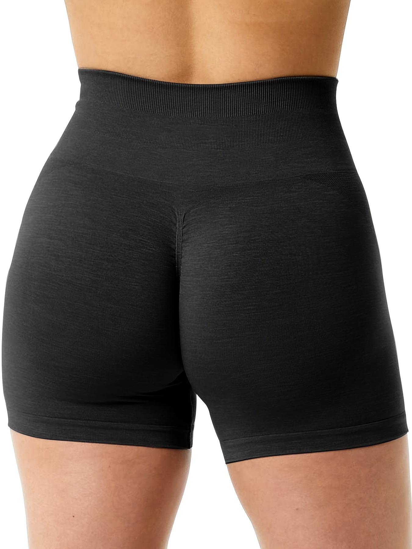 Women's Sports Shapewear Bottoms, Plus Size Solid Elastic Waist Anti  Chafing Seamless Yoga Biker Shorts, Shop On Temu And Start Saving