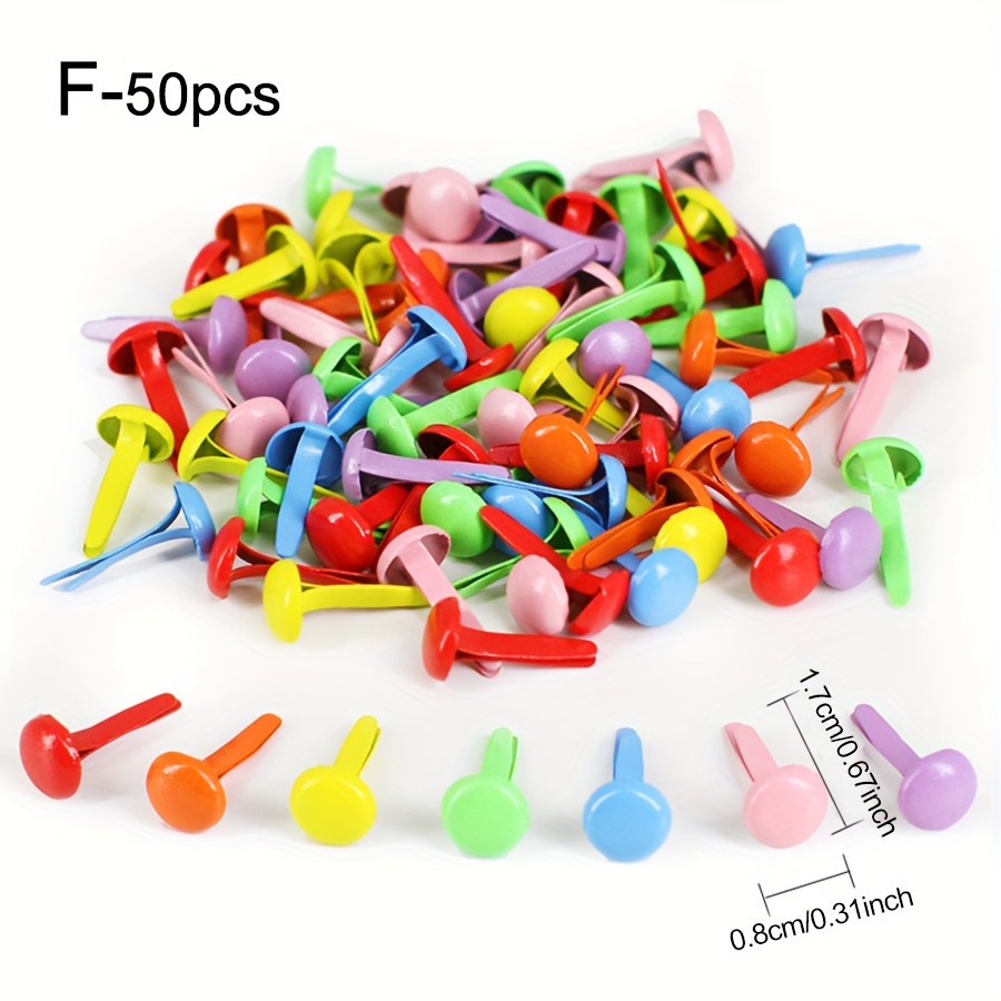 100 Pcs Gadgets for Kids Craft for Kids Mini Brads for Paper