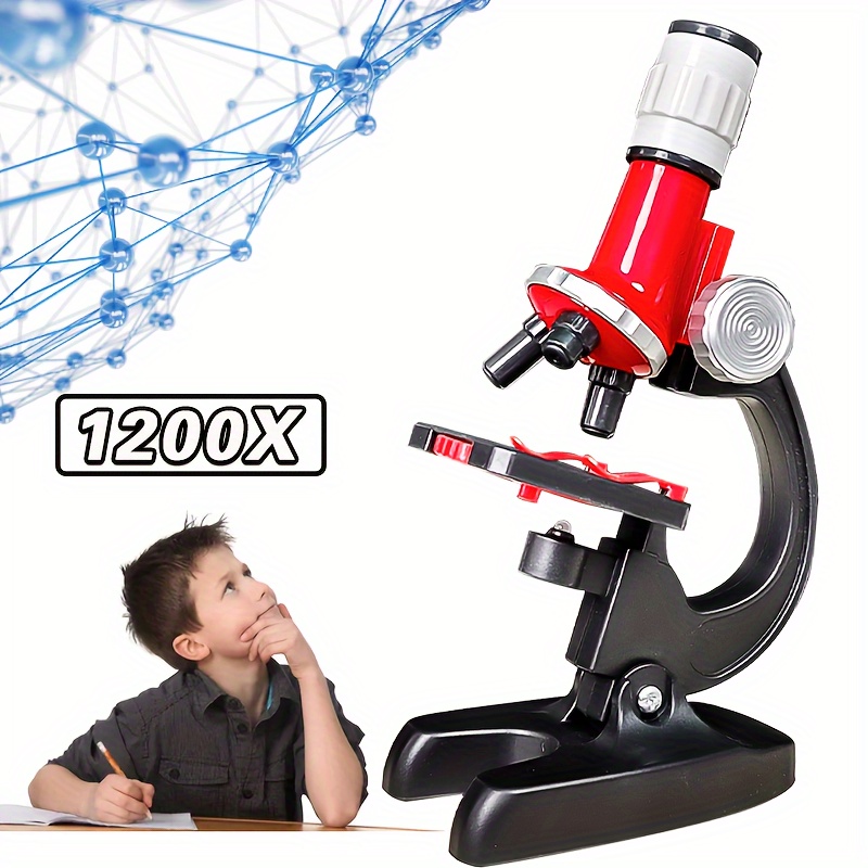  Mini Scope for Kids, Mini Scope Portable Microscope for Kids,  Minilabsters Miniscope Kids, Handheld Microscope 60x-120x with LED for  Scientific Experiments, with 12 Specimens (Blue) : Toys & Games