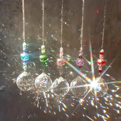 14pcs Lustre En Cristal Coloré Lampes Gouttes Pendentifs - Temu France