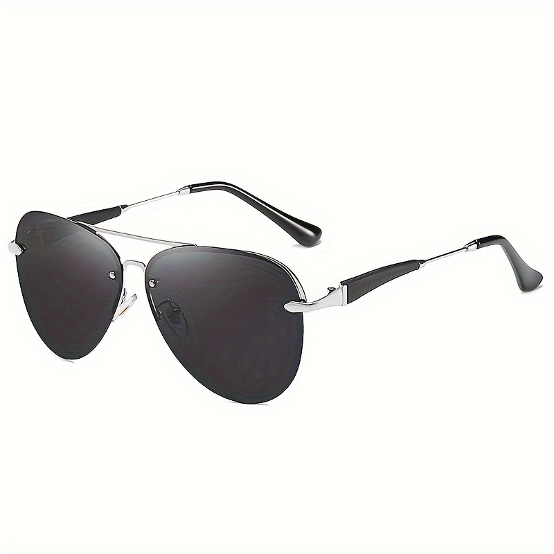 Trendy Cool Rimless Polarized Sunglasses Lightweight Retro - Temu