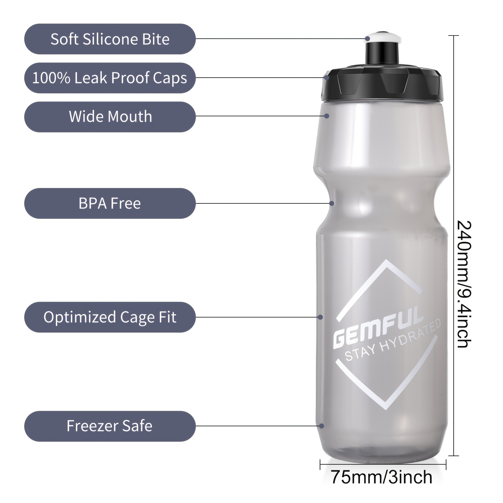 Sports Drink Water Bottles (750ml)