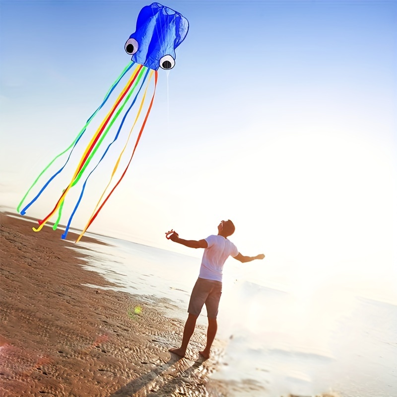 1pc Large Soft Octopus Easy Flyer Kite 99 97m Rope 78 74 398 78 Cm Kite  Beach Park, Don't Miss Great Deals