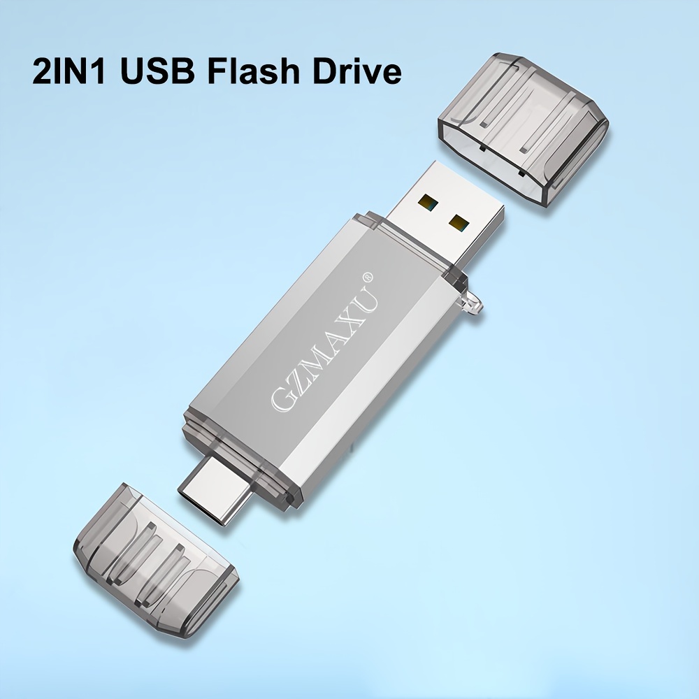 Vansuny Dual USB C Flash Drive 128GB USB 3.0 2-in-1 Type C + USB A Thumb  Drive UDP-Tech Waterproof Metal Pen Drive Portable OTG Flash Drive