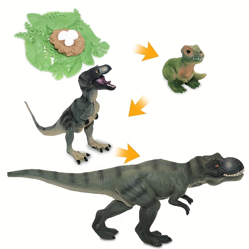 5個のフィギュア恐竜のおもちゃ 恐竜の成長サイクルモデル ...