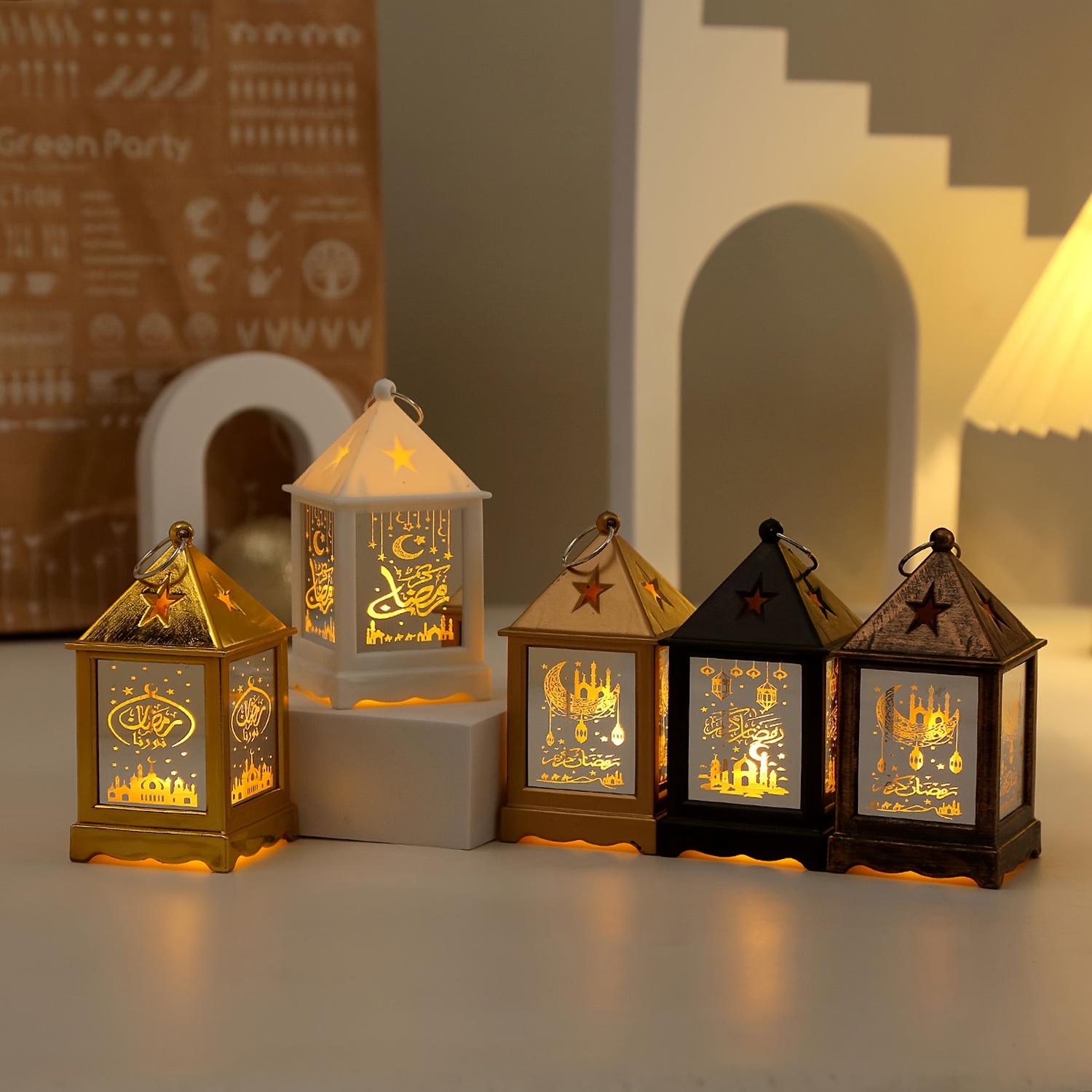 1pc Ramadan Portable Étoile Lumière Led Électronique - Temu Canada