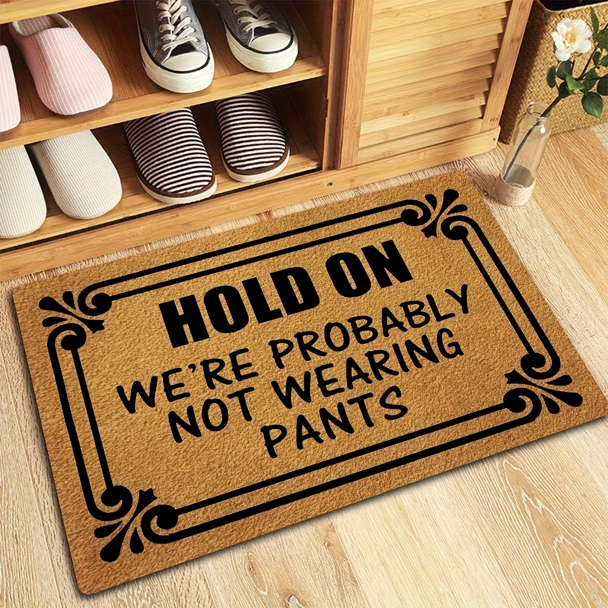 Funny Rug With Rubber Back Door Mat, Welcome Door Mat, Funny Door Carpet  For Entry Way Monogram Mat Front Door Mat Non-slip Kitchen Rug And Mat -  Temu