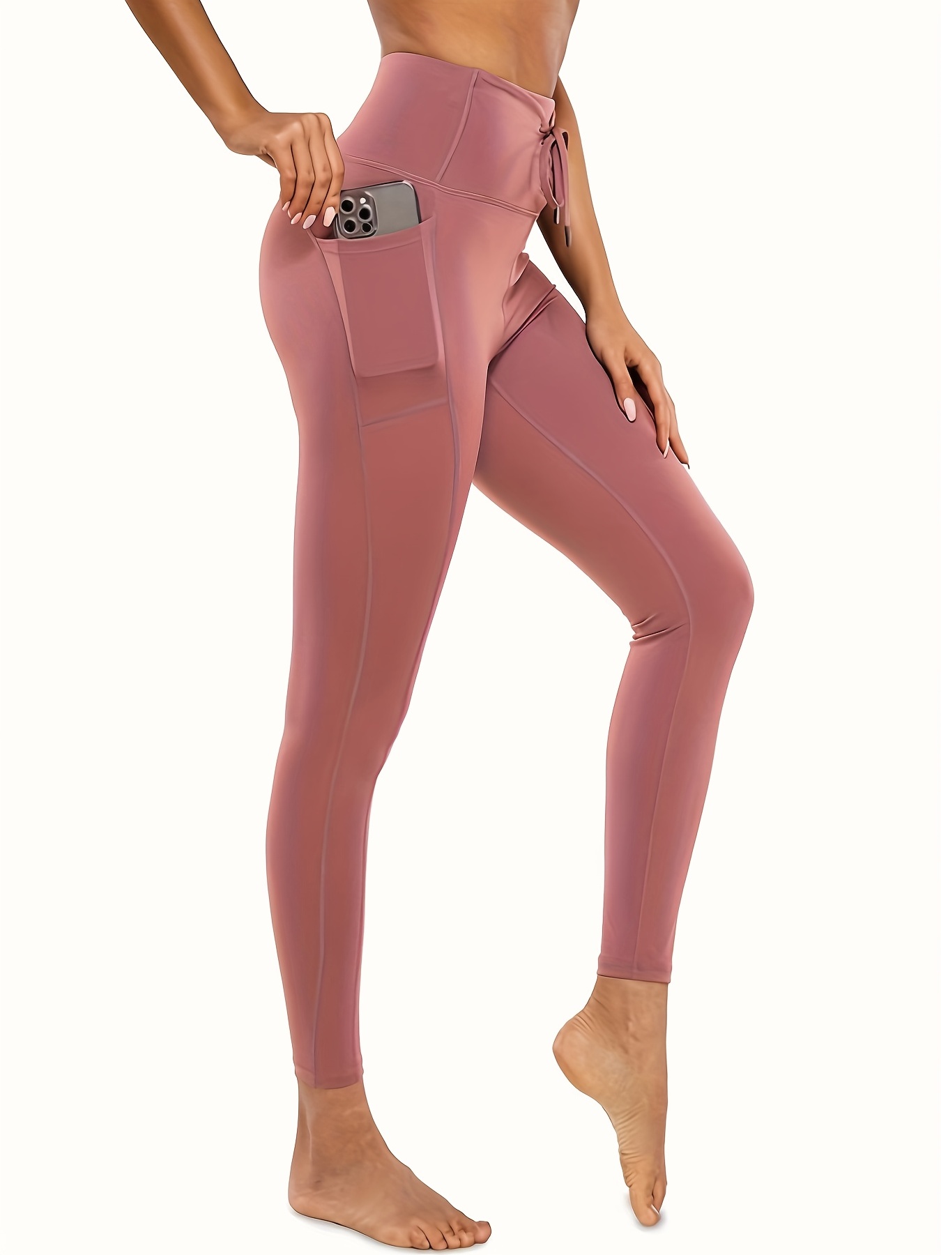 Slim Sculpt Butt: Solid Color High Waist Running Fitness - Temu