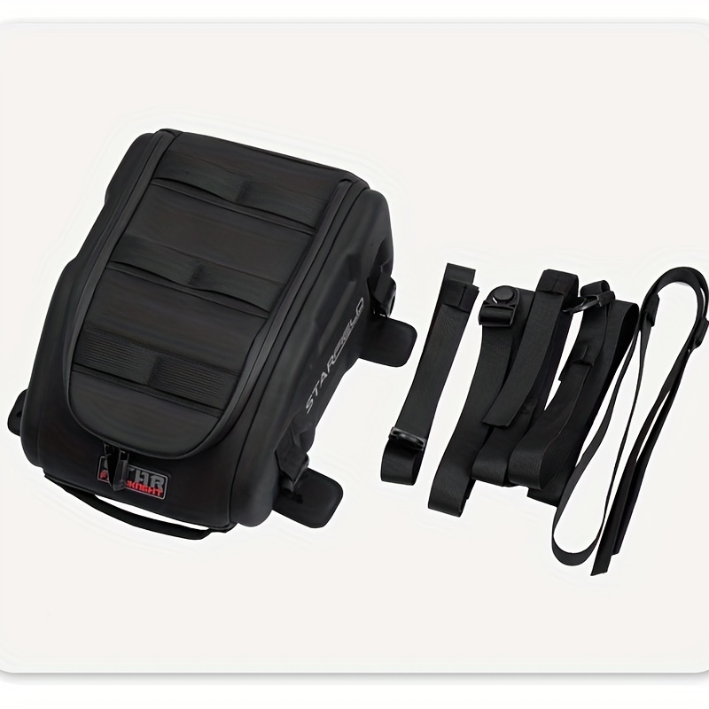 Bolsa impermeable para motocicleta, 500D PVC reflexivo, silla de montar,  equipaje seco, accesorios al aire libre (Gris, 40 litros)