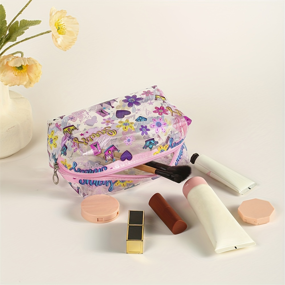 Quilted Makeup Bag For Women, Flower Pattern Storage Bag, Portable Zipper  Organizer Pouch For Travel Accessories - Temu Poland