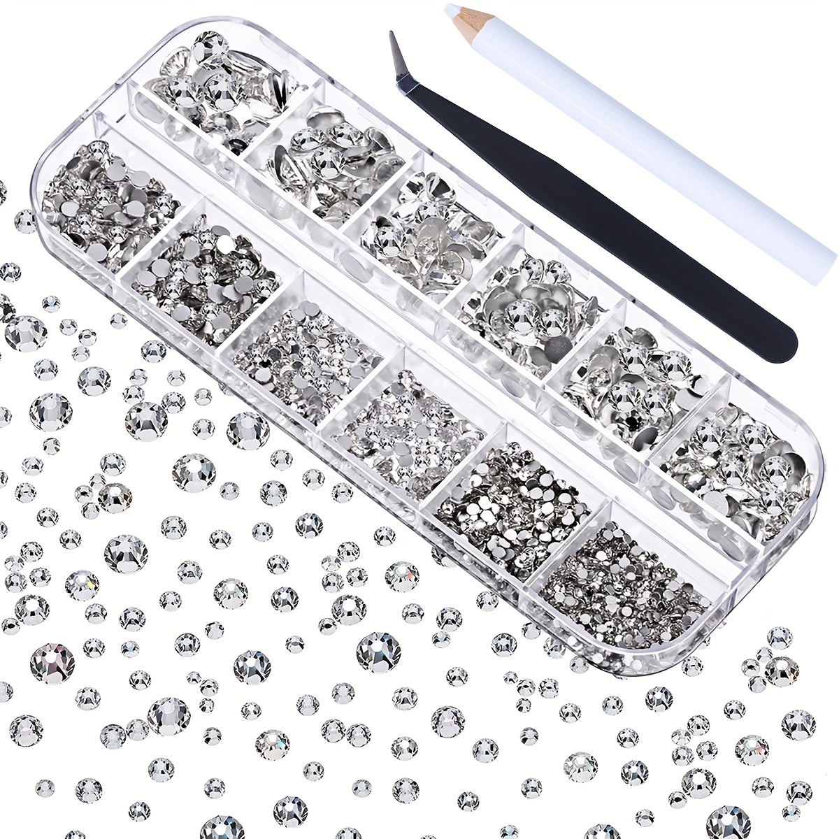 Crystal Flatback Rhinestones Glue On Diamantes Gems For Nail Art Crafts  Decorations Clothes Shoes Diy - Temu