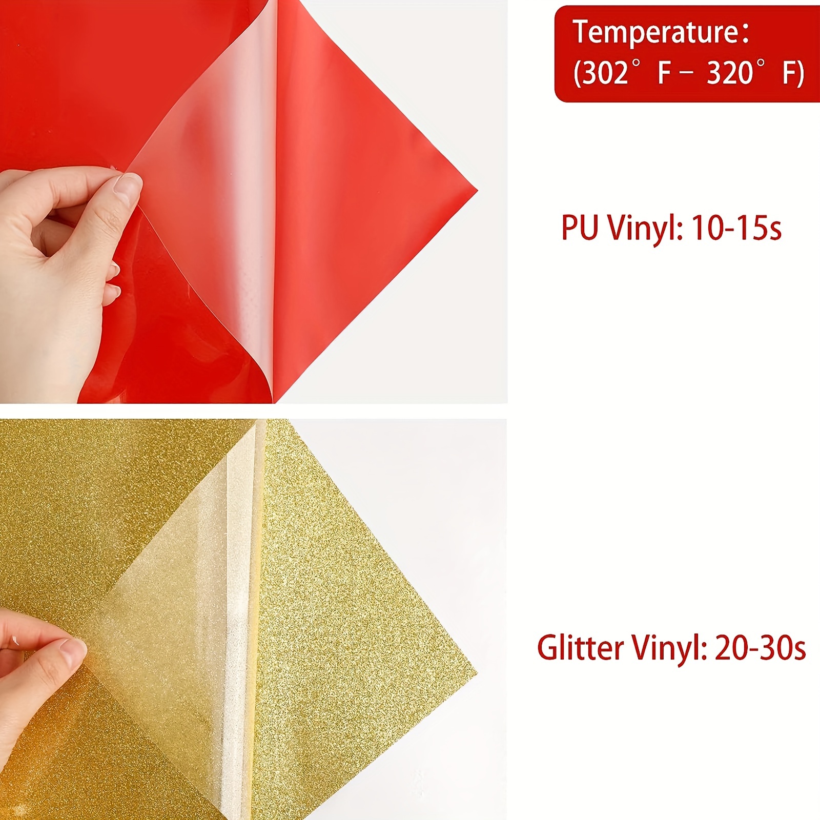 HTV Glitter Heat Transfer Vinyl 20 Cricut & Silhouette Iron On 47 COLORS
