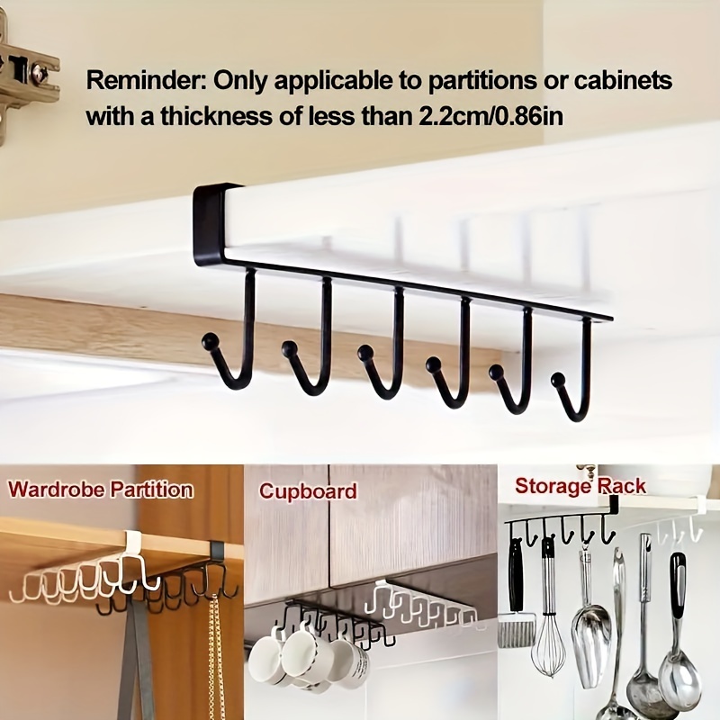 This item consists of silverware hooks mounted to two vertical