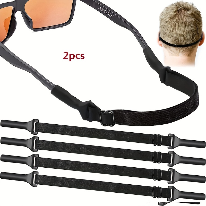 

2pcs Elastic Eyeglass Anti-slip Strap, Retractable Neck Cord Outdoor Sports Eyeglass Rope Sunglasses Rope Bracket Eyeglass Accessories