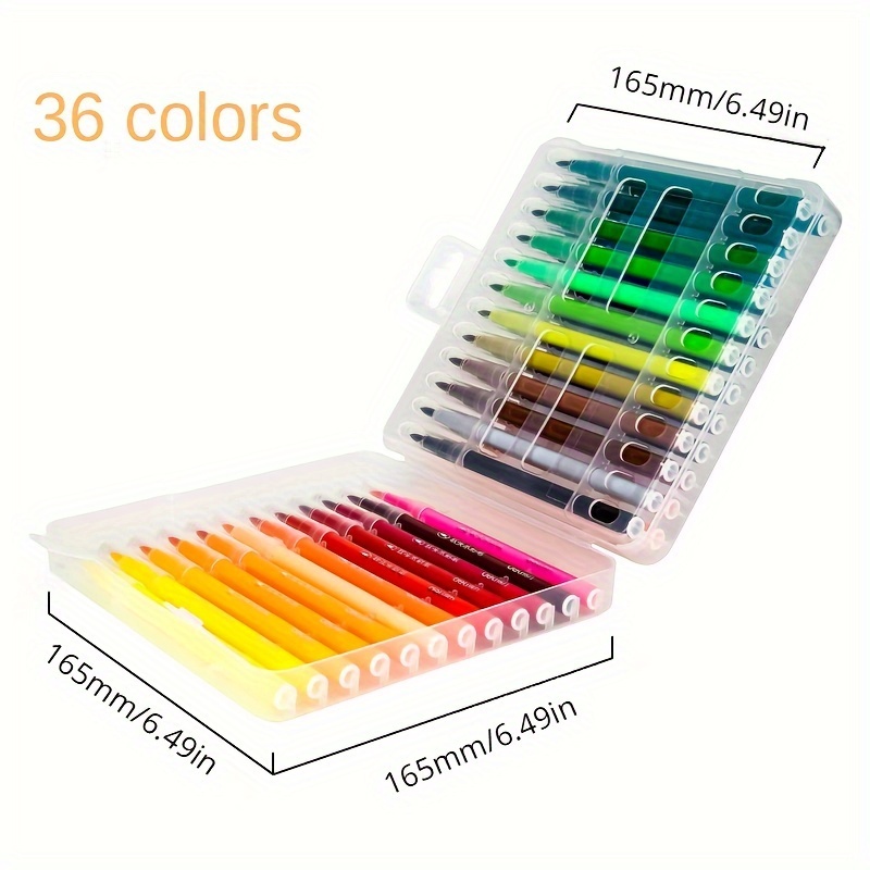 24 Colors Watercolor Marker Pens Water Coloring Flexible Tip Water